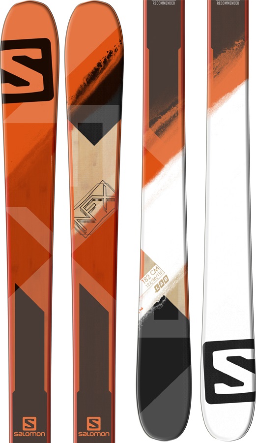 Salomon NFX Lab Skis, 176cm, Orange/Black/White, Ski Only, 2016